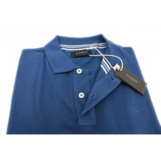 Blooker polo manica corta Blooker slim fit colore blu art. Yale made in italy