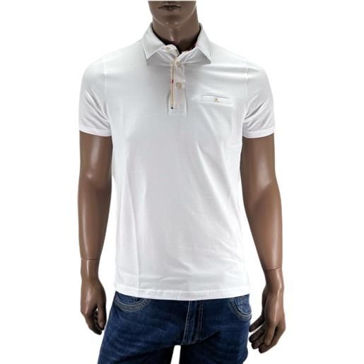 Andrea Ardenti polo manica corta Andrea Ardenti slim fit colore bianco art. Cb145 made in italy