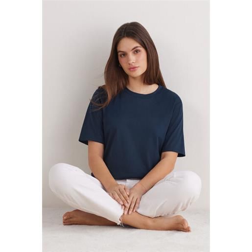 Intimissimi maglia manica corta in elevated cotton blu