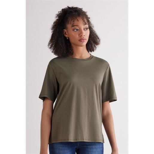 Intimissimi maglia manica corta in elevated cotton verde