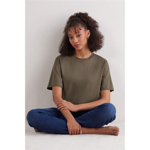 Intimissimi maglia manica corta in elevated cotton verde