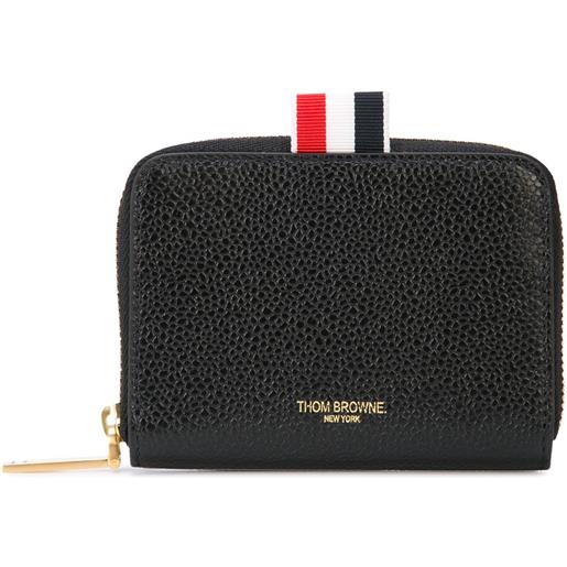 Thom Browne portafoglio con righe - nero