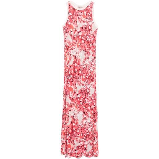 Faliero Sarti abito midi con stampa a fiori - rosa
