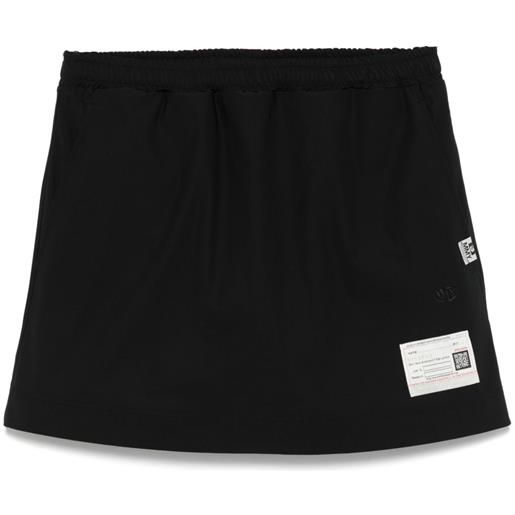Maison MIHARA YASUHIRO shorts con applicazione logo - nero