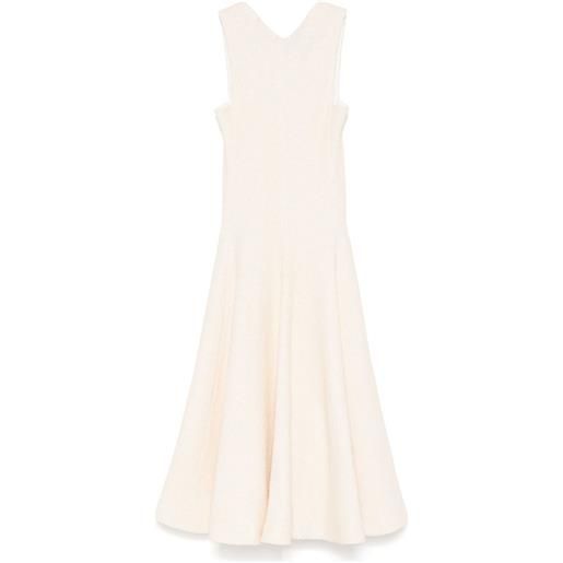 KHAITE abito lungo mellie - toni neutri