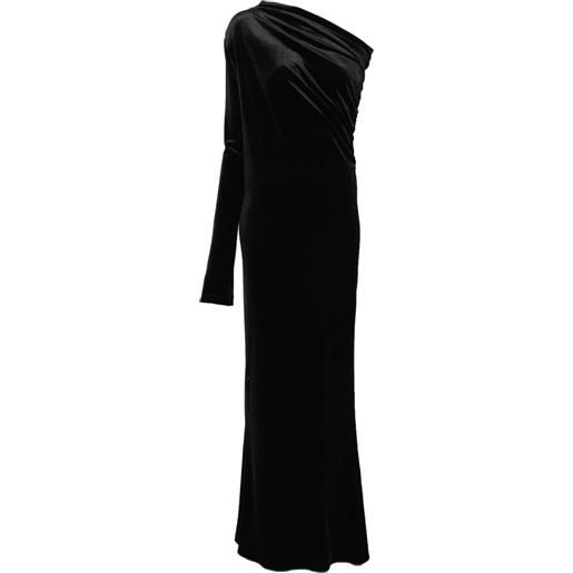 Alchemy abito da sera in velluto - nero