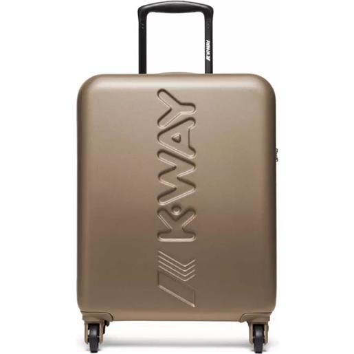K-Way trolley bagaglio a mano k way beige taupe l13