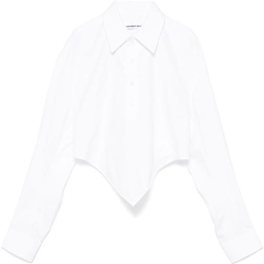 Alexander Wang camicia crop - bianco
