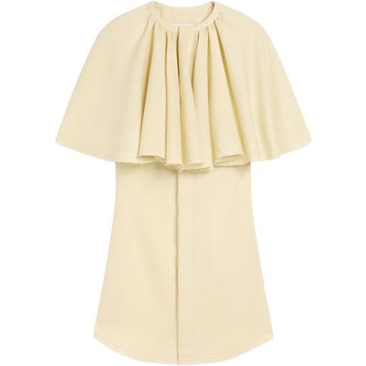 AMI Paris abito con ruches - giallo