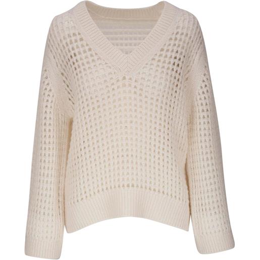 Lela Rose maglione con scollo a v - toni neutri