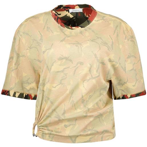 Rabanne t-shirt con stampa camouflage - toni neutri