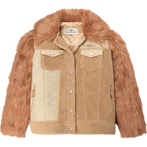 UGG x feng chen wang giacca in pelliccia sintetica - toni neutri