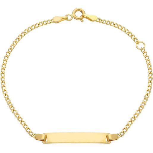 ORO&CO bracciale bimbo targa in oro giallo