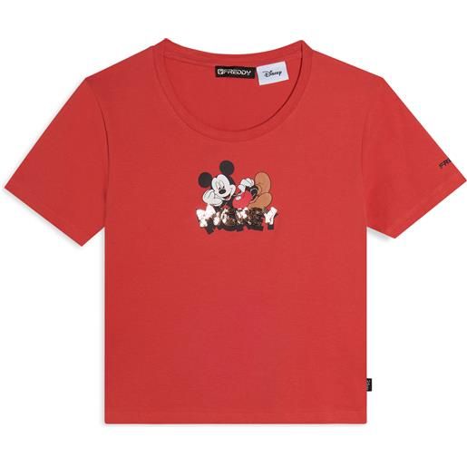 Freddy t-shirt cropped slim fit mickey mouse