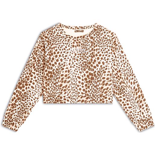 Freddy felpa cropped comfort fit animalier