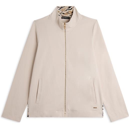 Freddy felpa zip e collo alto con dettagli animalier