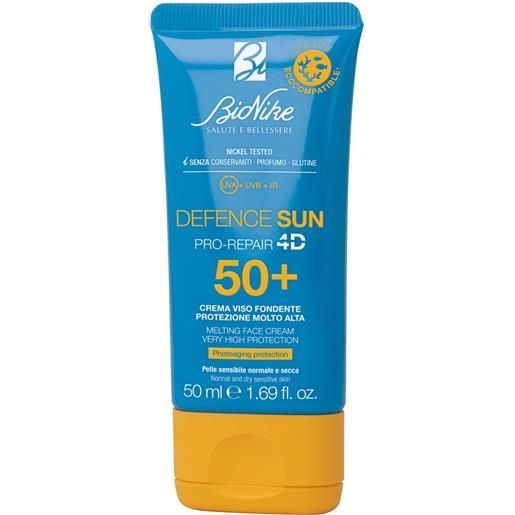 Bionike defence sun crema viso fondente spf50+ 50ml - solare viso alta prot. 