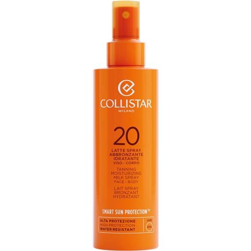 Collistar latte spray abbronzante idratante spf20 200ml - latte solare corpo media prot. 