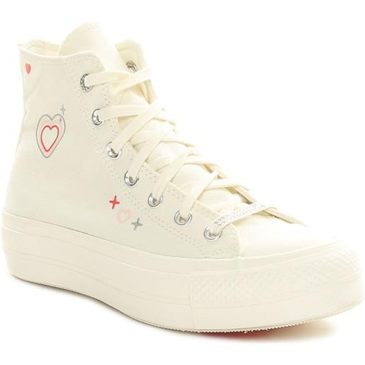 Converse sneakers donna Converse chuck taylor all star lift hi bianco