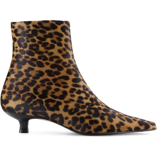 Notabene stivaletti elly leopardati 35mm - marrone