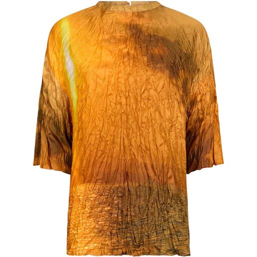 Roberto Cavalli t-shirt in jersey - arancione