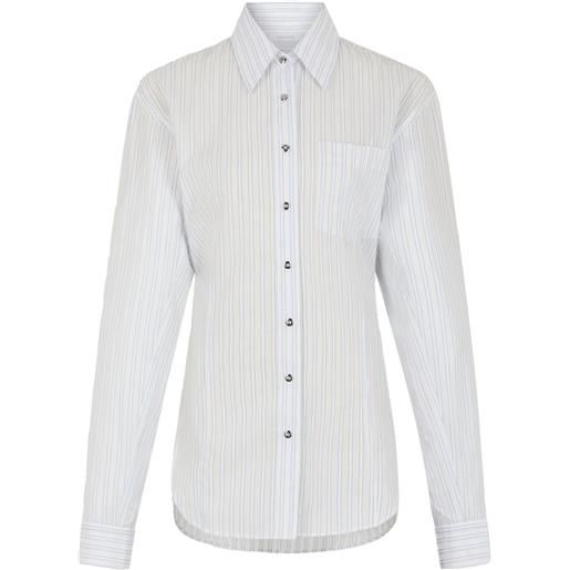 Rabanne camicia a righe - bianco