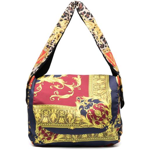 Junya Watanabe MAN borsa a spalla con stampa - blu