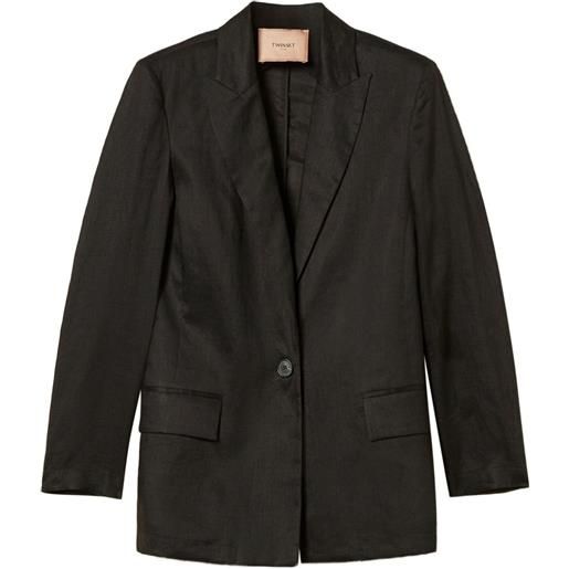 TWINSET blazer con design intrecciato - nero