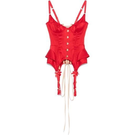 Maria Lucia Hohan corsetto wildcat - rosso