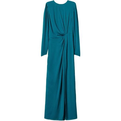 TWINSET abito in crêpe-de-chine - blu