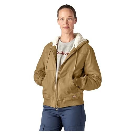 Dickies bomber in cotone d'anatra sherpa, donna, nubuck, xxl