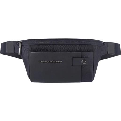 PIQUADRO marsupio in tessuto riciclato