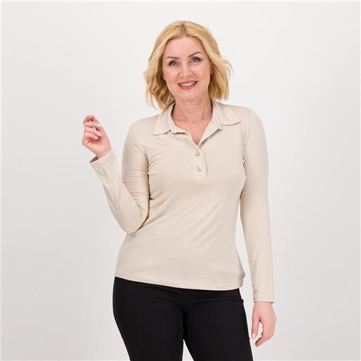 Caterina Lancini polo in jersey di viscosa con seta