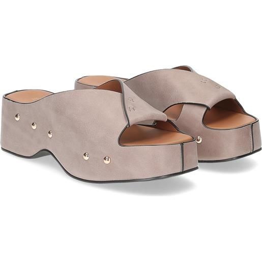 Il Laccio ciabatta carola vitello taupe