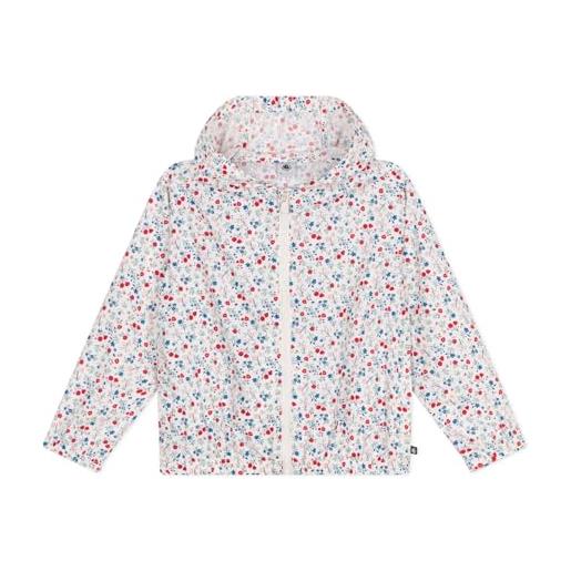 Petit Bateau a0d0x, giacca a vento anti uv bambina, bianco/multicolore, 3 anni
