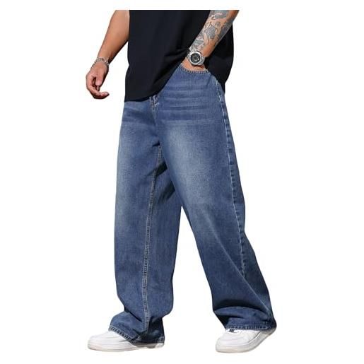 JEANS LEE DA uomo pantaloni a zampa a gamba larga larghi hip hop rap