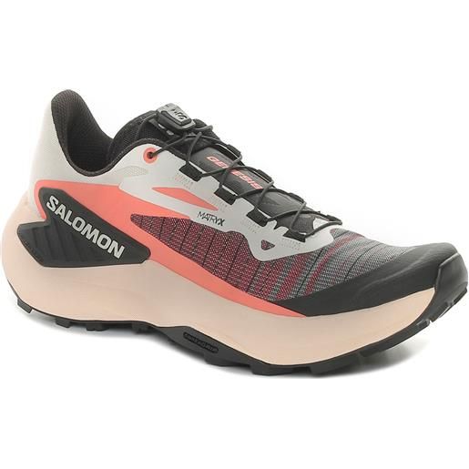 Salomon scarpa da trail running donna Salomon genesis corallo nero
