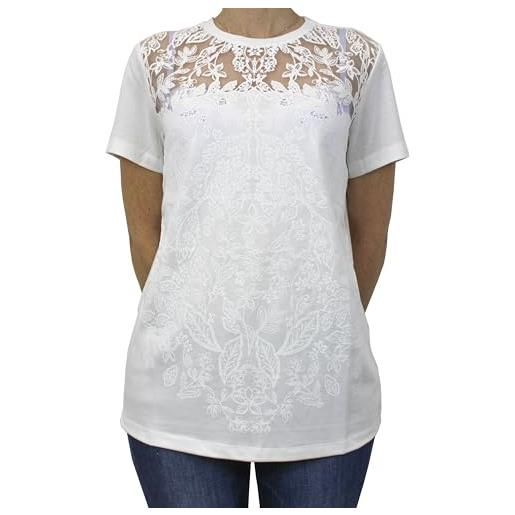 Carla Ferroni t-shirt tinta unita da donna art. 21915 (it, testo, m, regular, regular, blu)