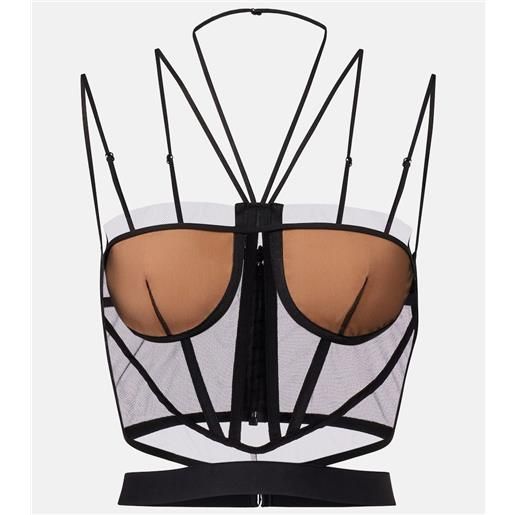 Nensi Dojaka bustier in tulle