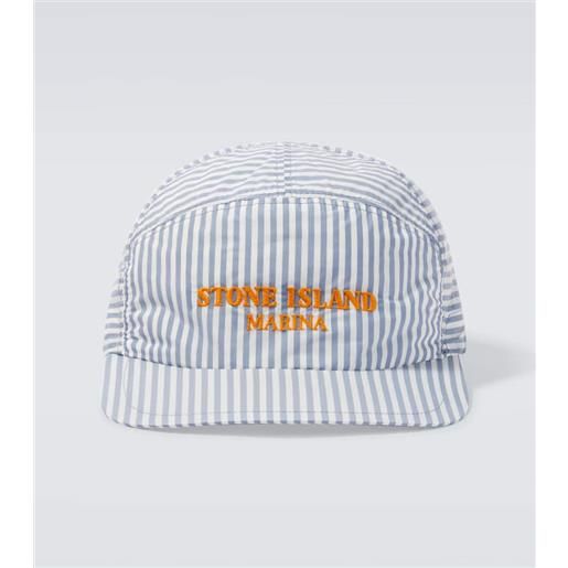 Stone Island cappello da baseball marina a righe