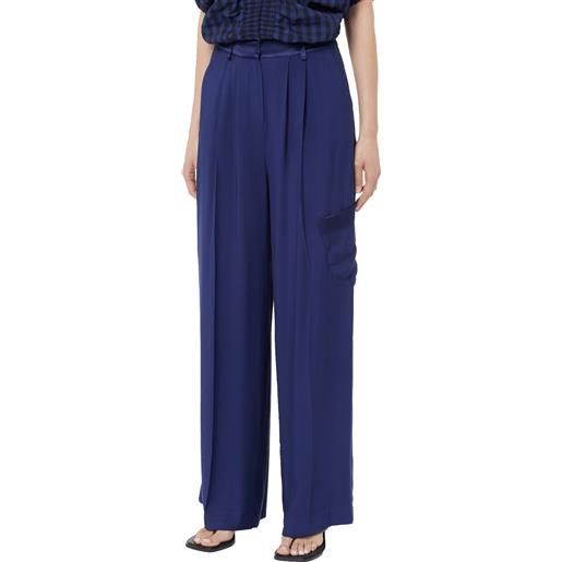 Ice play pantalone a palazzo stile cargo colore blu