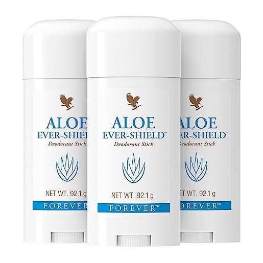 Forever Living Products ever shield deodorant - deodorante con aloe vera - pacchetto di 3 prodotti
