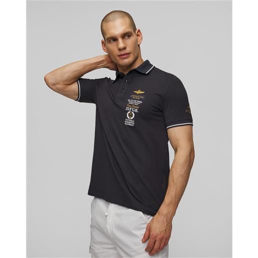 Aeronautica Militare polo blu scuro da uomo Aeronautica Militare