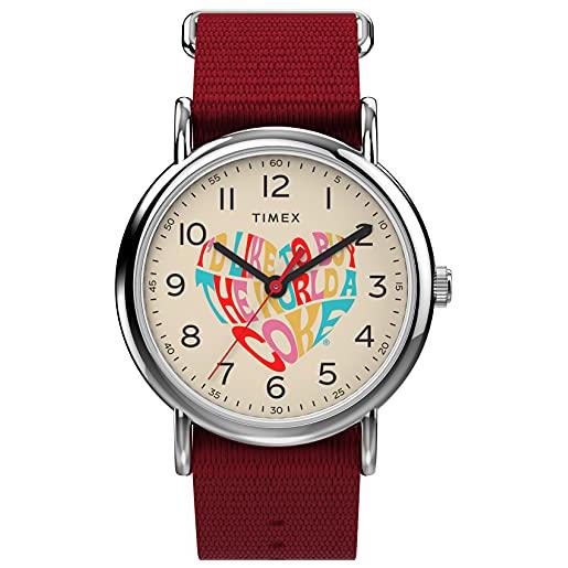 Timex Orologio Donna Oro Vintage Acciaio Inox Batteria Quarzo Wr