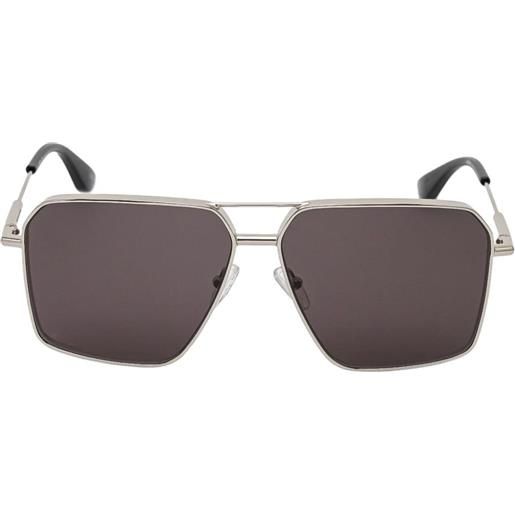 Alexander McQueen Eyewear occhiali da sole con design geometrico - argento