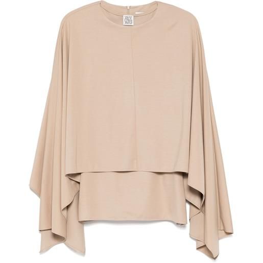 Goen.J canotta drappeggiata - toni neutri