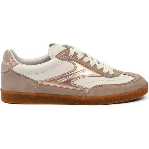 Karl Lagerfeld sneakers kandidate in pelle - toni neutri