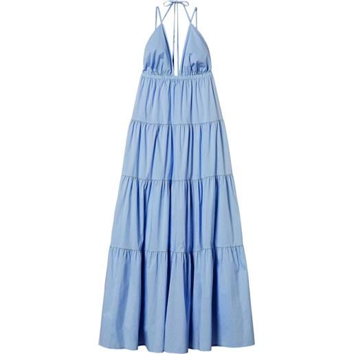 TWINSET abito in popeline - blu