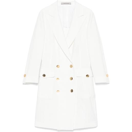 Tagliatore cappotto doppiopetto - bianco
