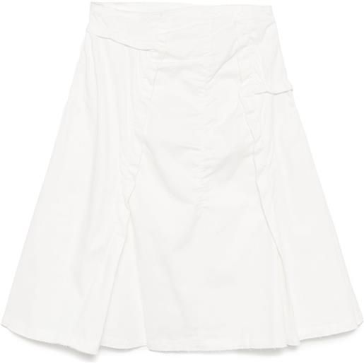 Low Classic gonna con taglio a vivo - bianco